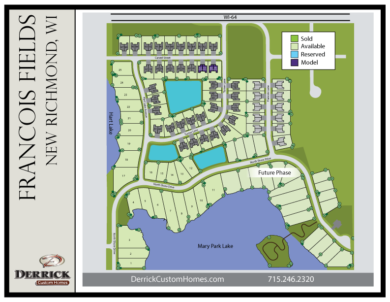 Available Lots in Francois Fields New Richmond WI