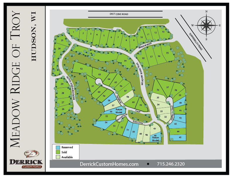 Available Lots in Meadow Ridge of Troy Hudson WI