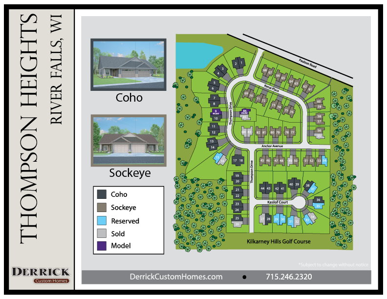 Available Lots in Thompson Heights River Falls WI