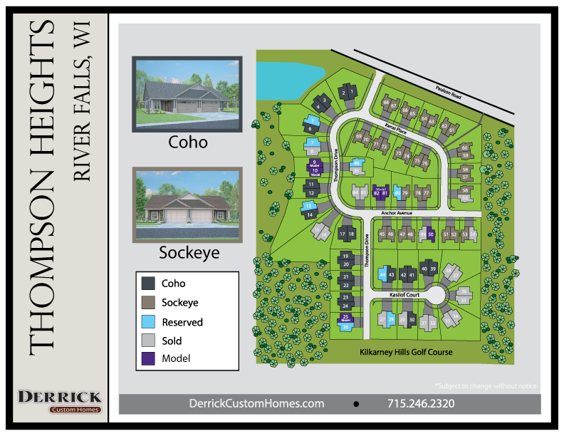 Available Lots in Thompson Heights in River Falls WI