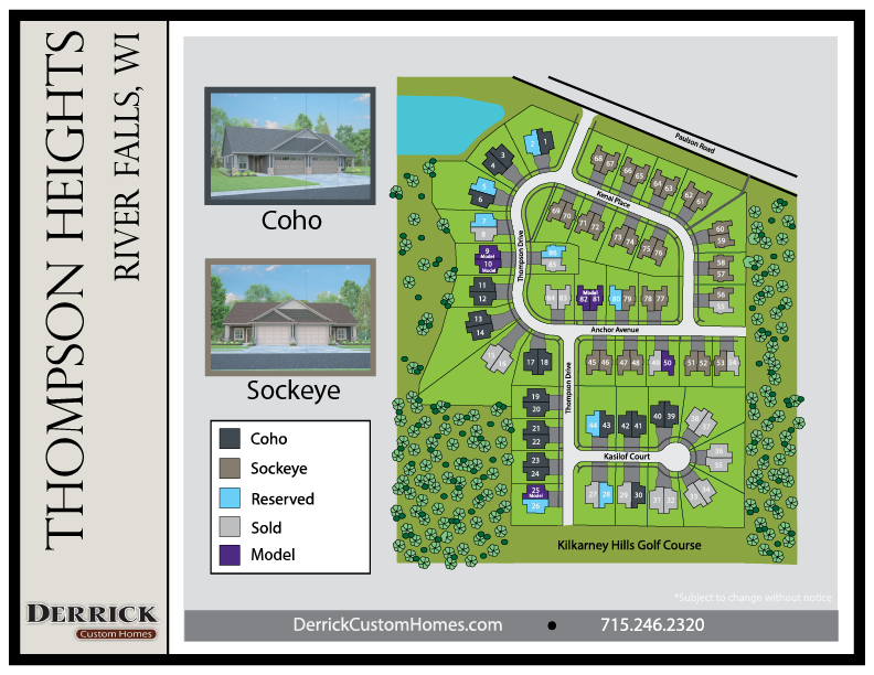 Available Lots in Thompson Heights in River Falls WI