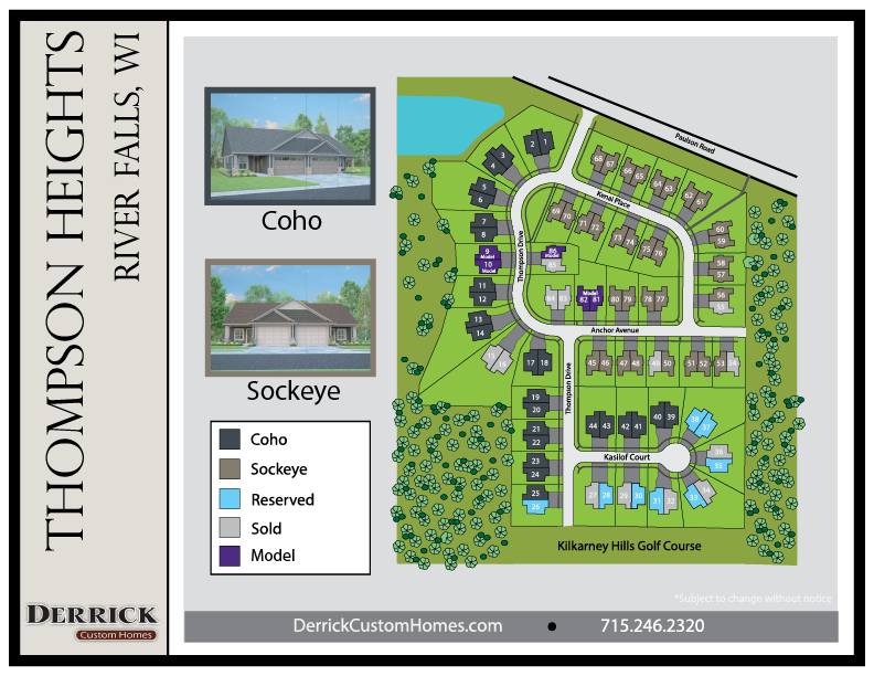 Available Lots in Thompson Heights in River Falls WI