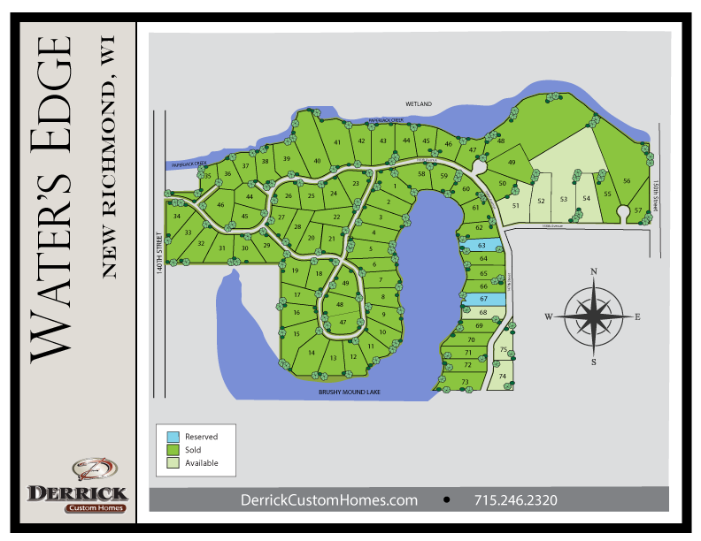 Available Lots in Water's Edge New Richmond WI