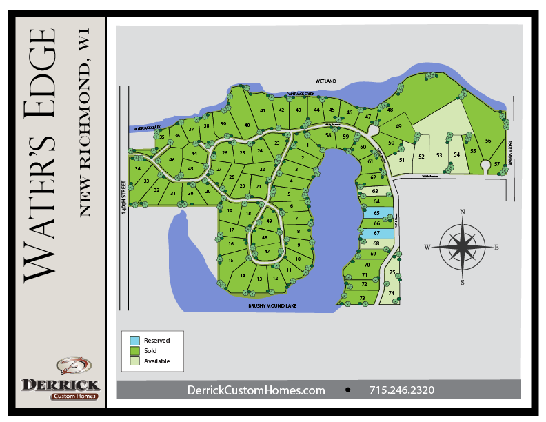 Available Lots in Water's Edge New Richmond WI