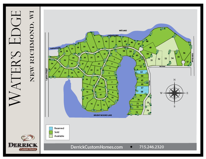 Available Lots in Water's Edge New Richmond WI